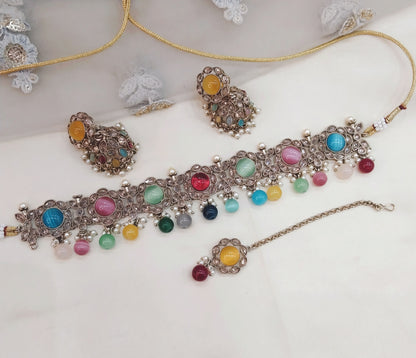 multi color Choker Jewellery Bendigo  Set