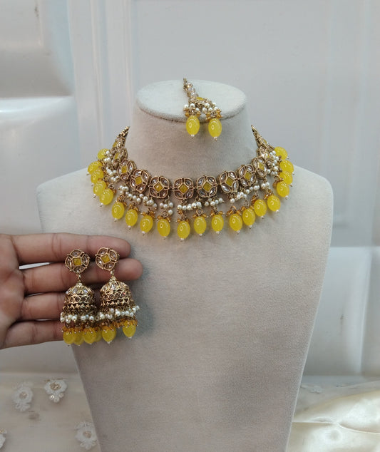 Yellow Necklace Jewellery Tauranga Set