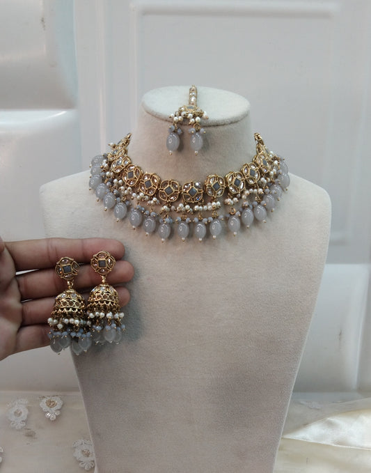Grey Necklace Jewellery Tauranga Set