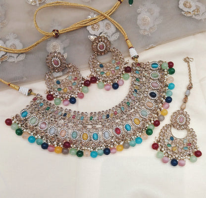Multi Necklace Jewellery Nisha Set