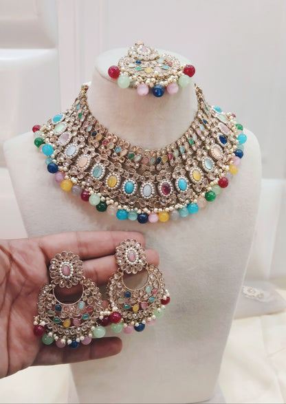 Multi Necklace Jewellery Nisha Set