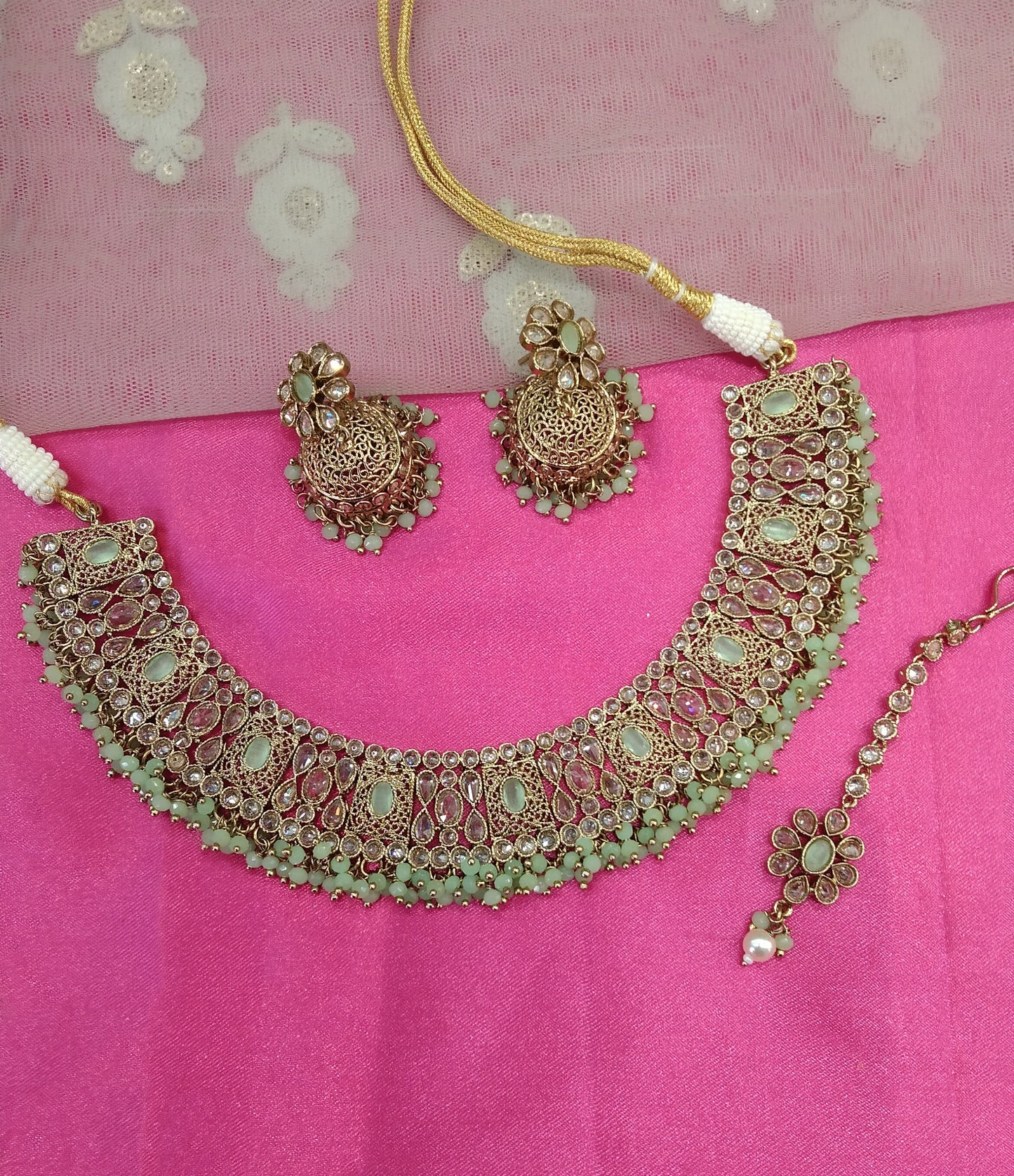 Pista Necklace Jewellery Sunny Set