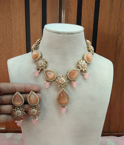 Peach Necklace Jewellery Swaziland Set