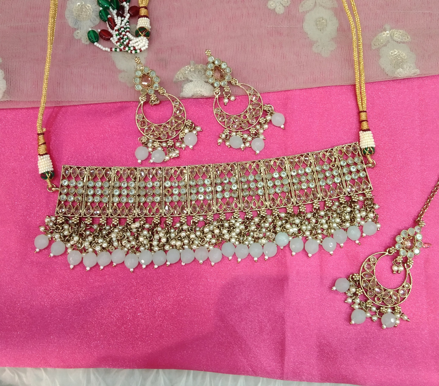 Sea Green Choker Jewellery Armaan Set