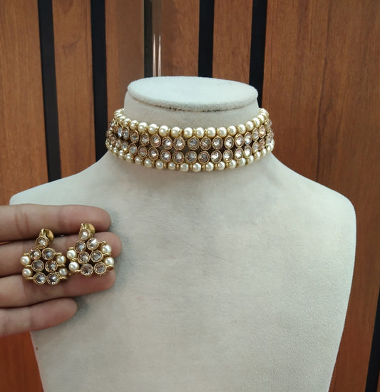 Antique Gold Choker Jewellery Armaan Set