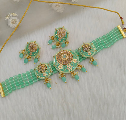 Pista Choker Jewellery tarn Set