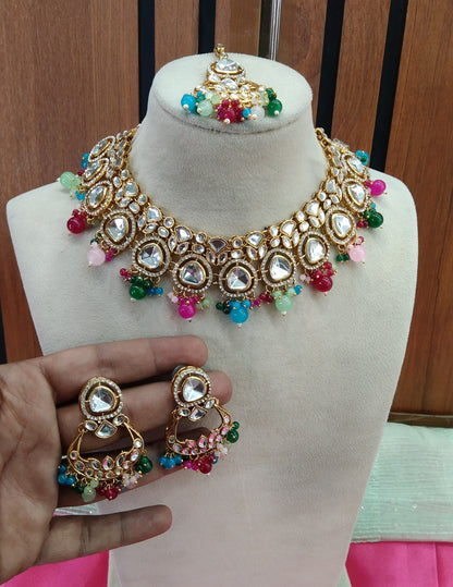 Multi Color Necklace Jewellery Sita Set