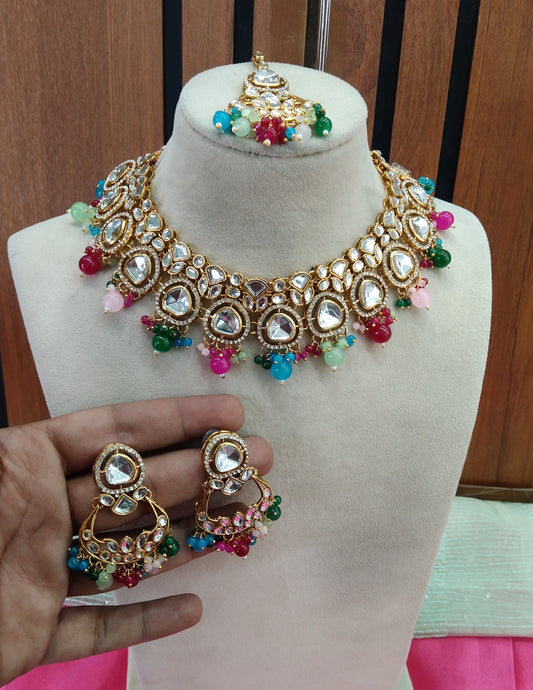 Multi Color Necklace Jewellery Sita Set