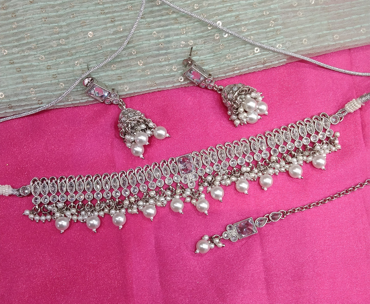 Silver Choker Jewellery Dunedin Set