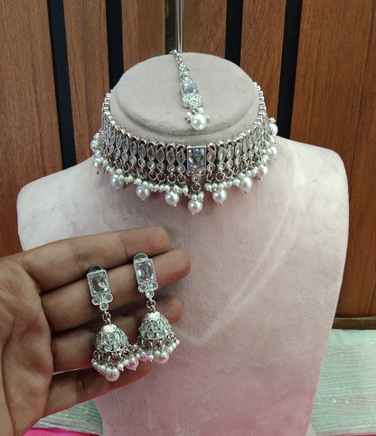 Silver Choker Jewellery Dunedin Set