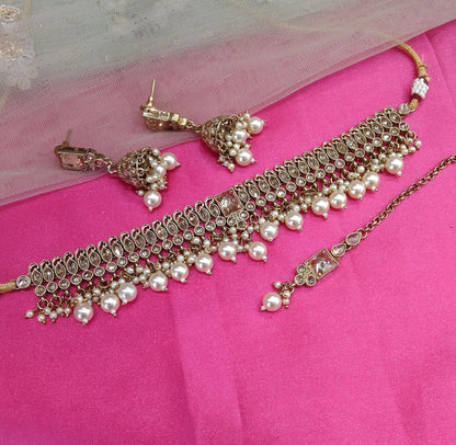 Antique Gold Choker Jewellery Dunedin Set