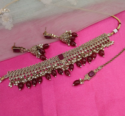 Ruby Choker Jewellery Dunedin Set