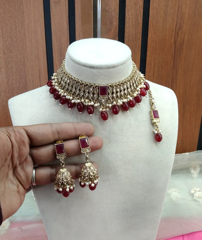 Ruby Choker Jewellery Dunedin Set