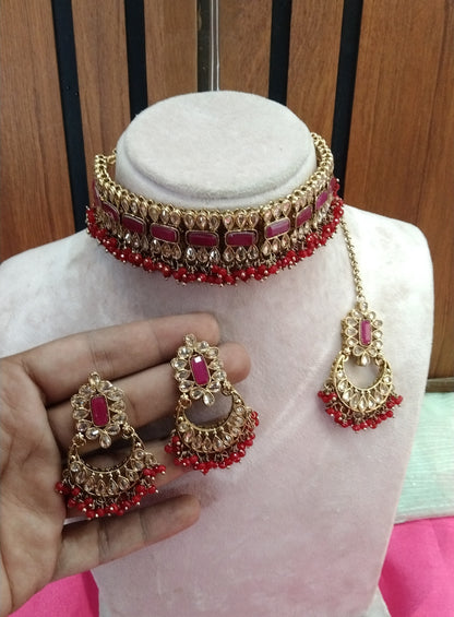 Majenta Choker Jewellery Ashley Set