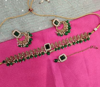 Green Choker Jewellery Trenton Set