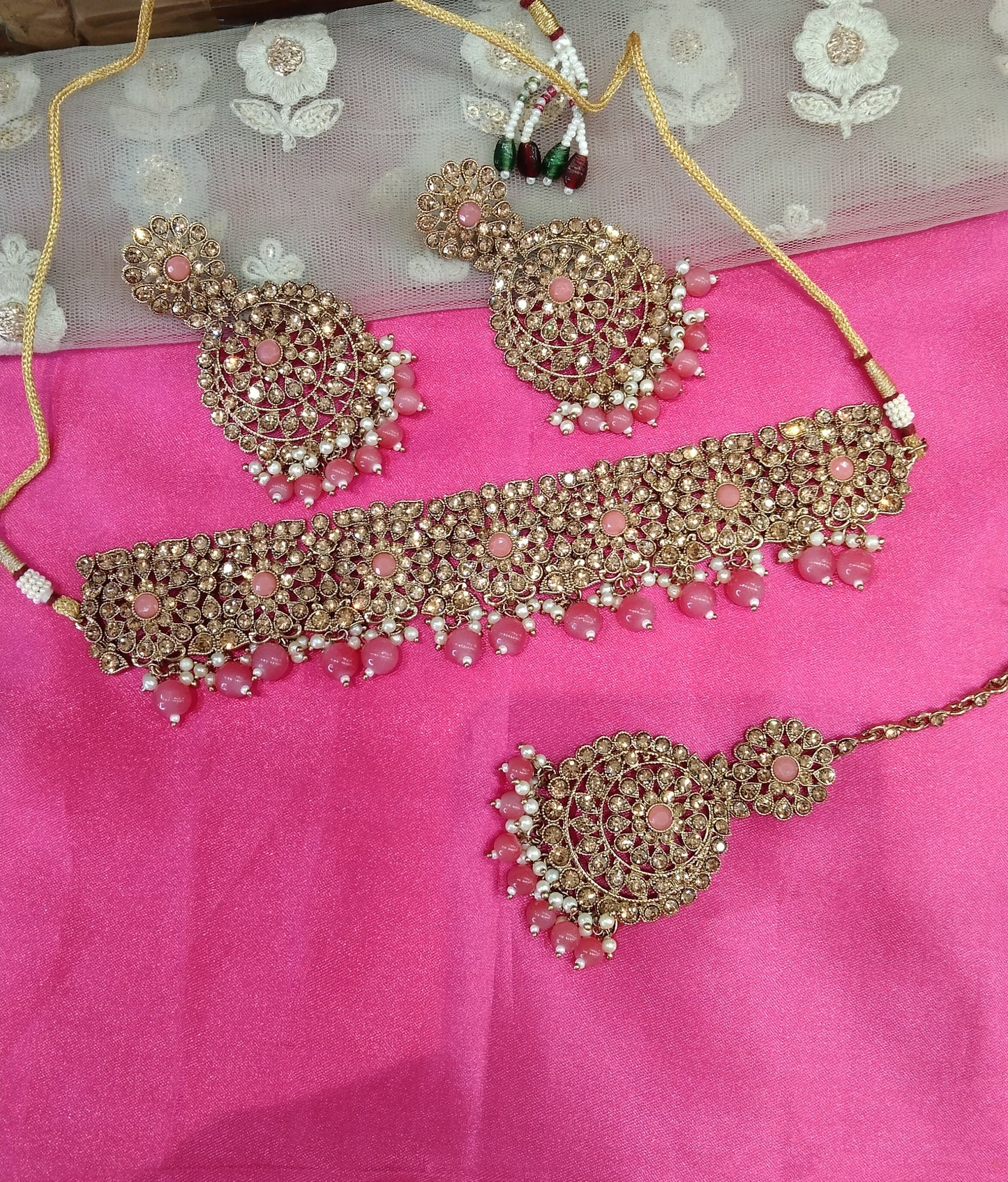Gaajri Choker Jewellery West Orange Set