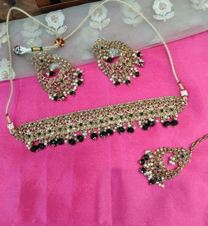 Green Choker Jewellery Vinland Set