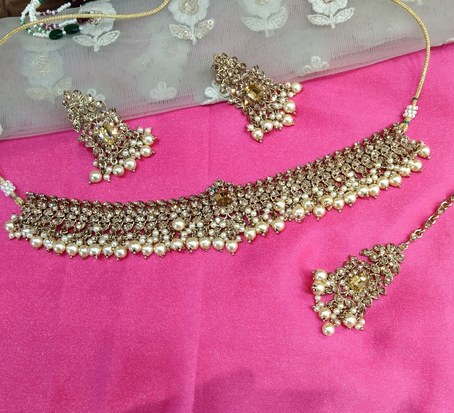 Antique Gold Choker Jewellery Adelaide Set