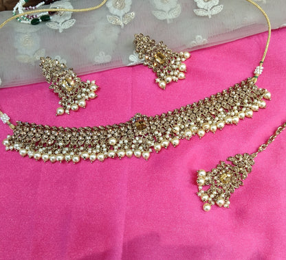 Antique Gold Choker Jewellery Adelaide Set