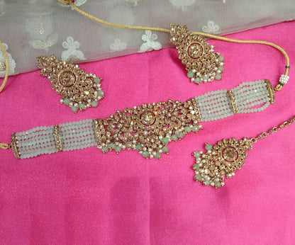Pista Choker Jewellery Imly Set