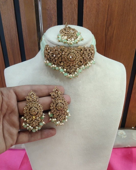 Pista Choker Jewellery Imly Set