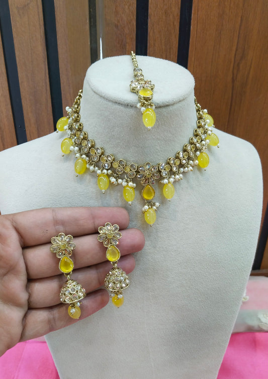 Yellow Necklace Jewellery Tauranga Set
