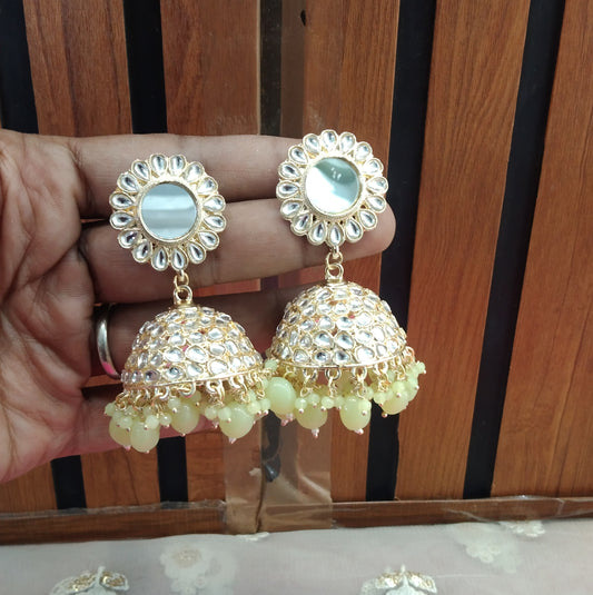 Mint Jhumka Eminem Bollywood Earrings