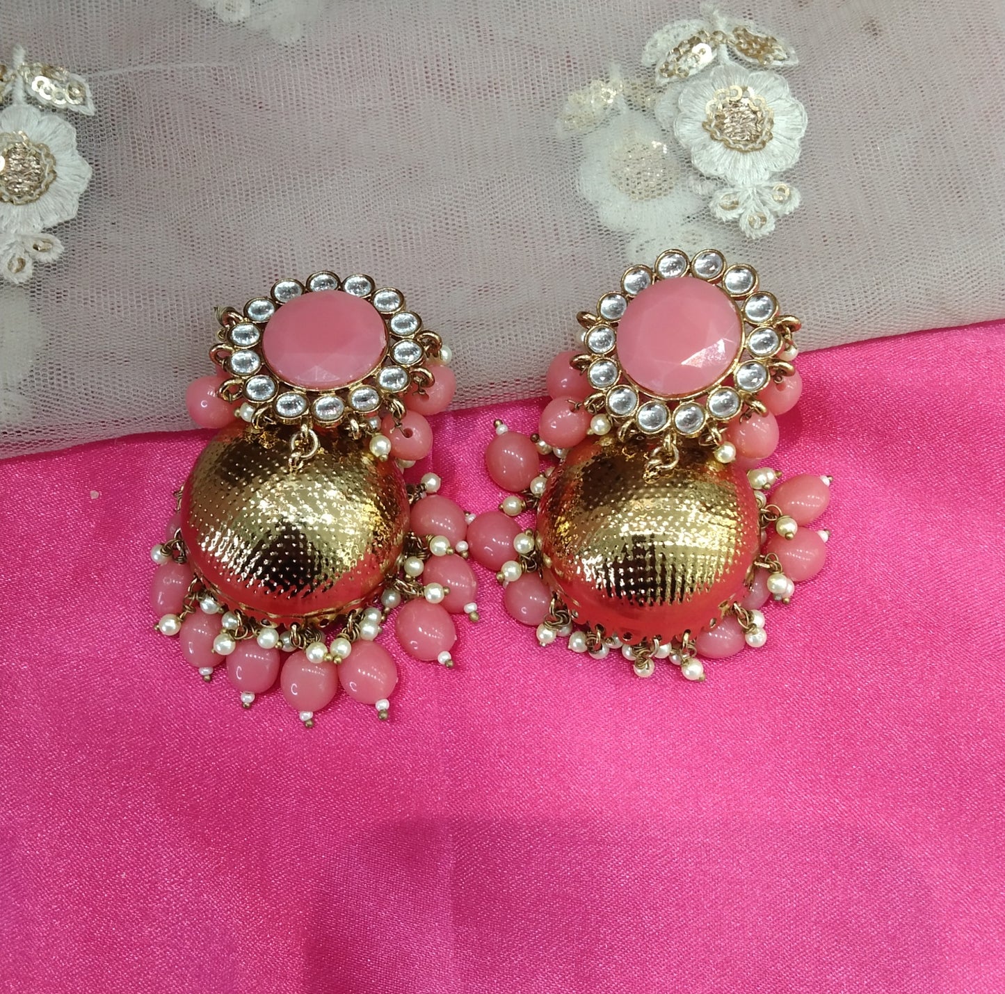 Gaajri Kundan Jhumka Tor Bollywood Earrings