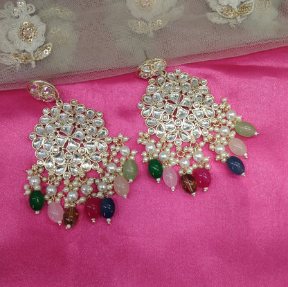 Multi Colour Topics Bollywood Earrings