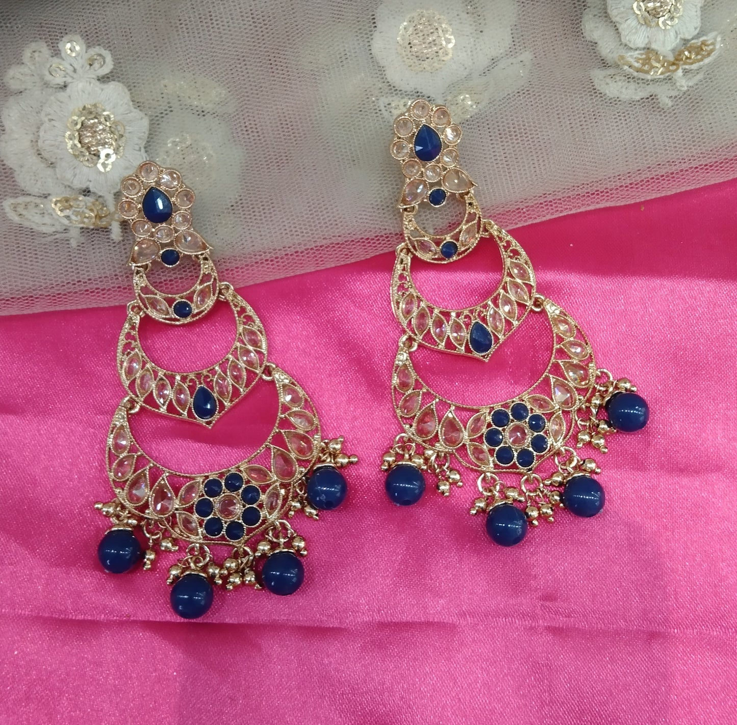 Blue Moon Bollywood Earrings