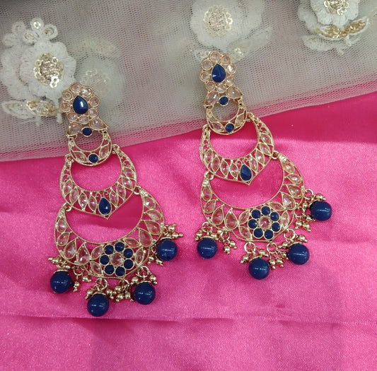 Blue Moon Bollywood Earrings