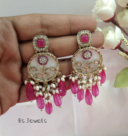 Rani Colour  Hira Bollywood Earrings