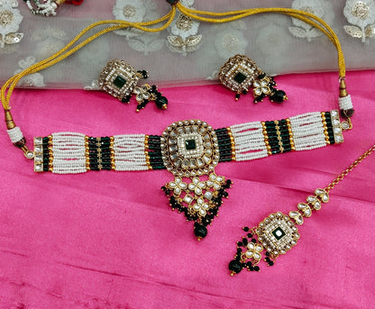 Green Kundan Choker Jewellery Priya Set