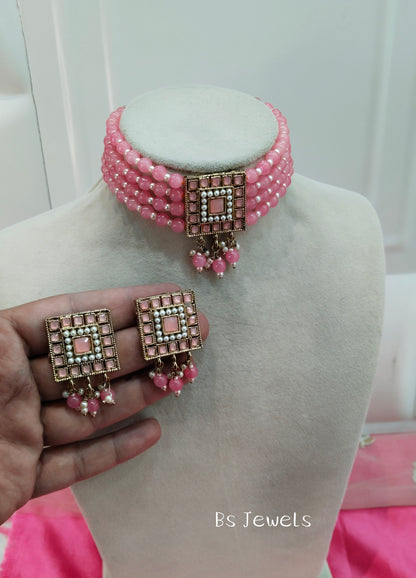 Gajjri Kundan Choker Jewellery Shingar Set