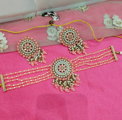 Gajjri Kundan Choker Jewellery Shingar Set