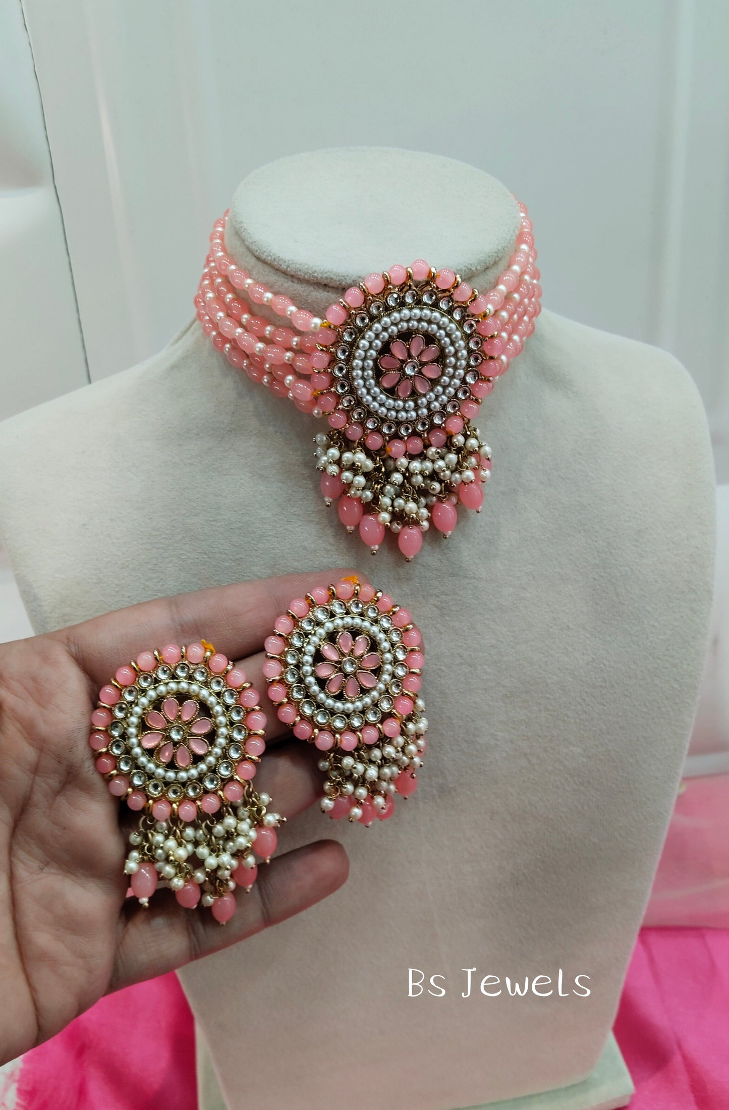 Gajjri Kundan Choker Jewellery Shingar Set