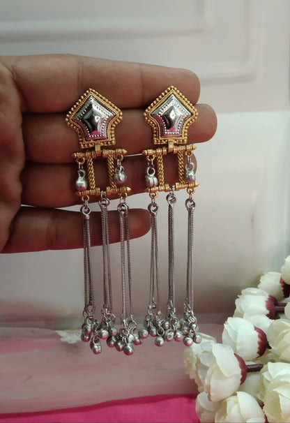 Brass Bollywood Bhanshi Earrings