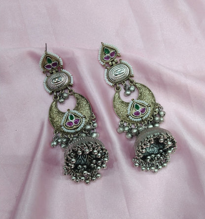 Brass Jhumka Bollywood Kritika Earrings