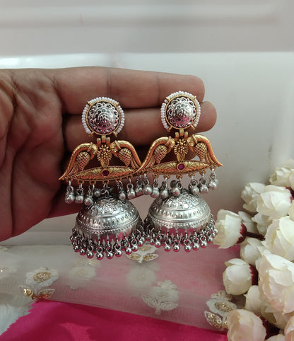 Brass Jhumka Bollywood Kritika Earrings