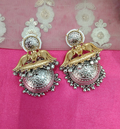 Brass Jhumka Bollywood Kritika Earrings