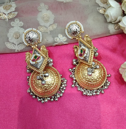 Brass Jhumka Bollywood Priniti Earrings