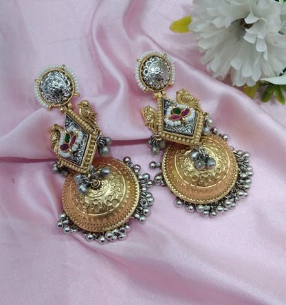 Brass Jhumka Bollywood Priniti Earrings