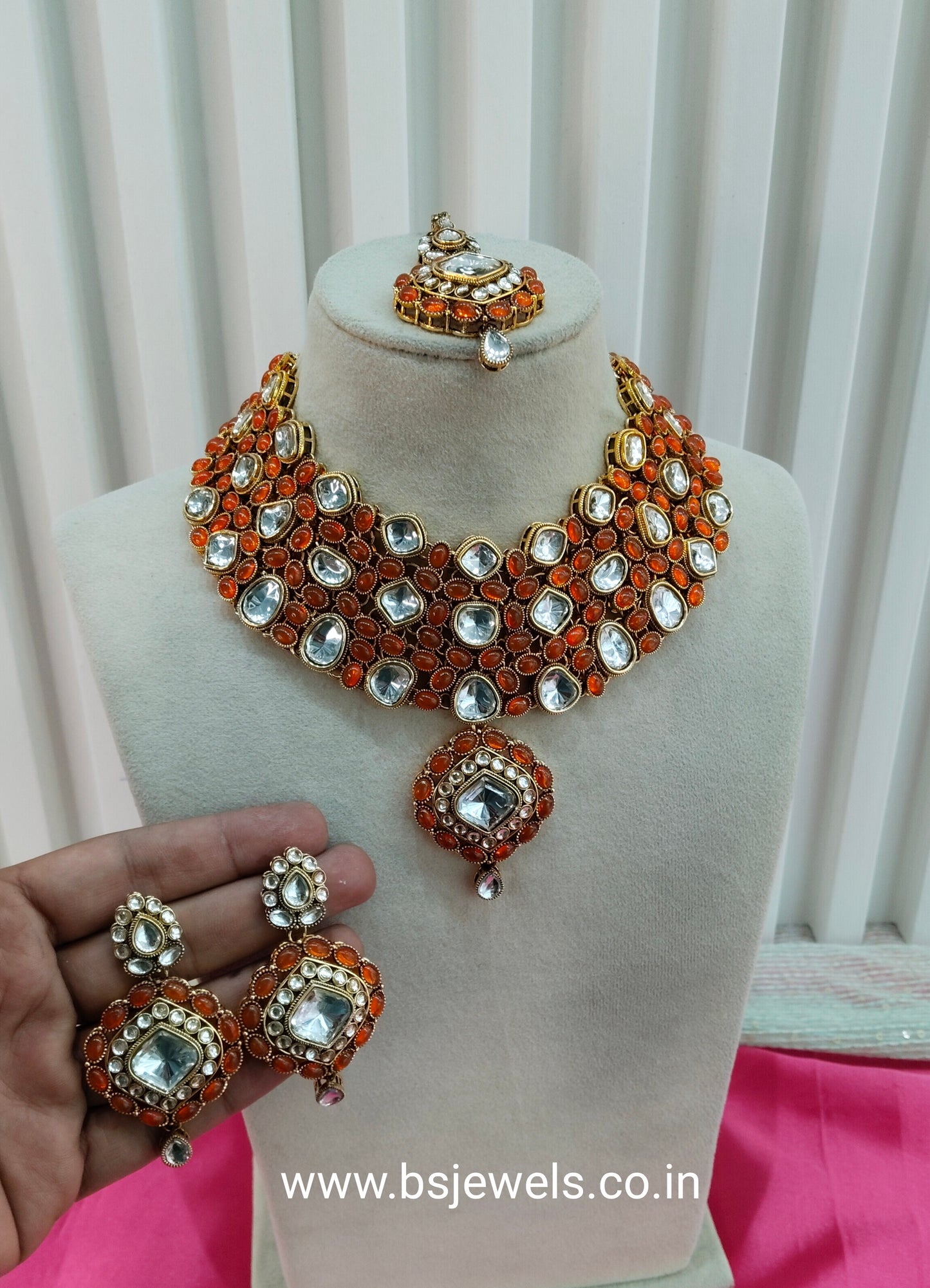 Gajjri Kundan Necklace Jewellery Life Set