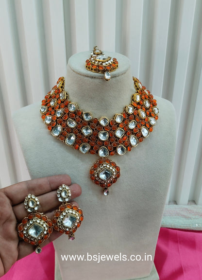 Gajjri Kundan Necklace Jewellery Life Set