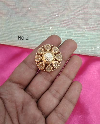 Gold Cocktail Finger Rings