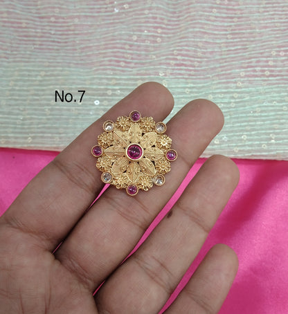 Gold Cocktail Finger Rings