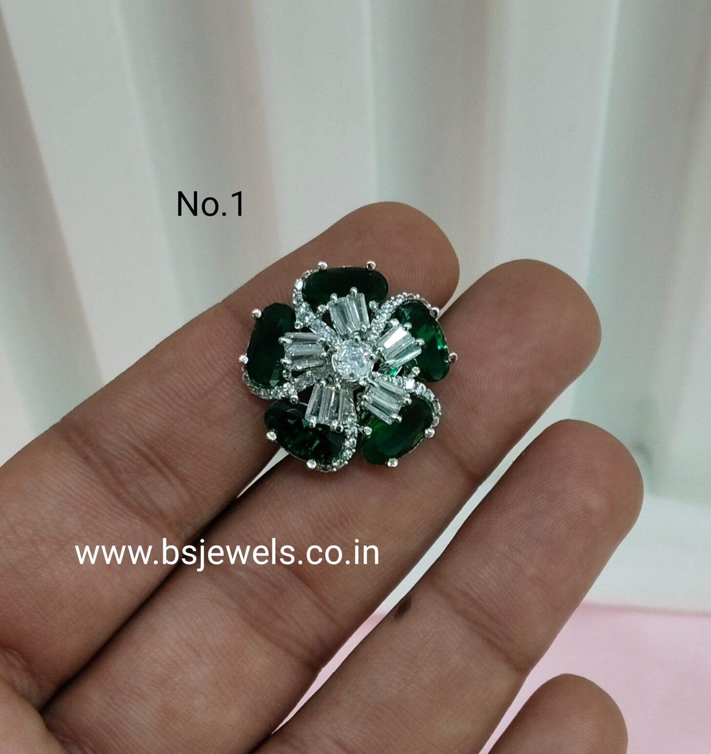 CZ American Diamond Adjustable Finger Rings