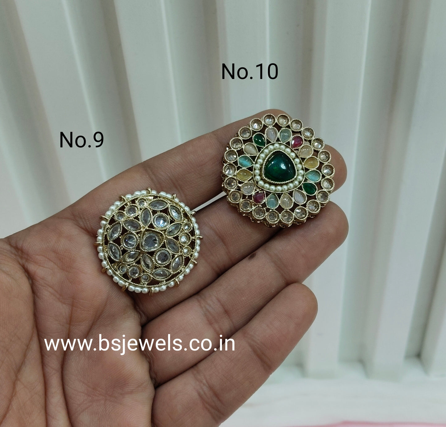 Champagne Stone Adjustable Finger Rings
