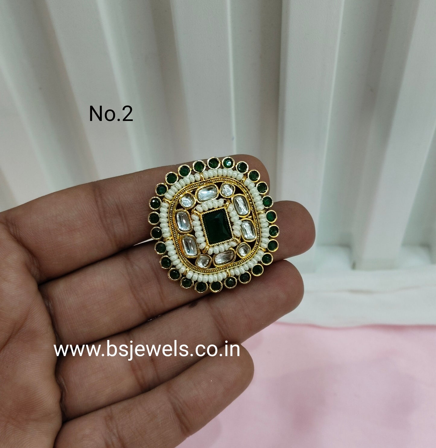 Kundan Adjustable Finger Rings