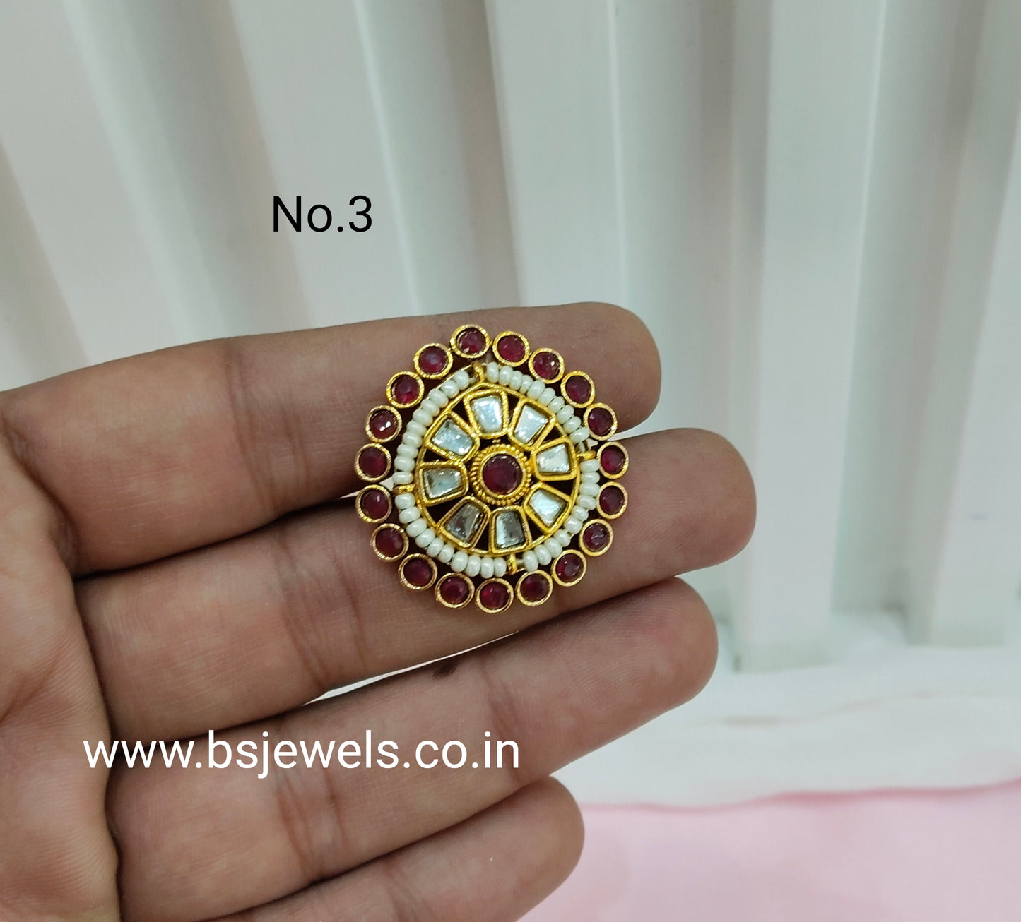 Kundan Adjustable Finger Rings